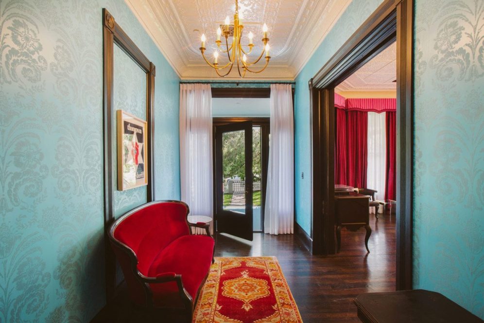 Interior photo of a suite at Hotel Saint Cecilia