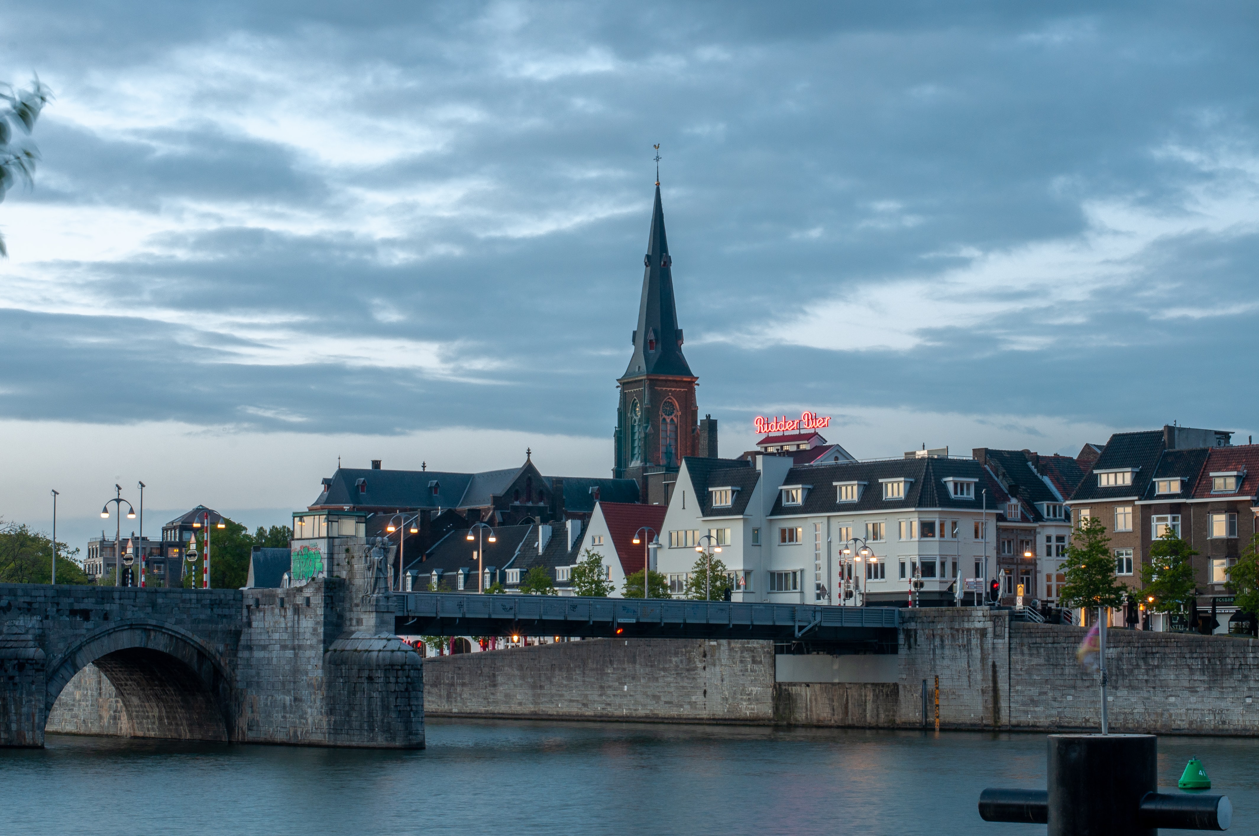 Buildings in Maastricht in the Netherlands.