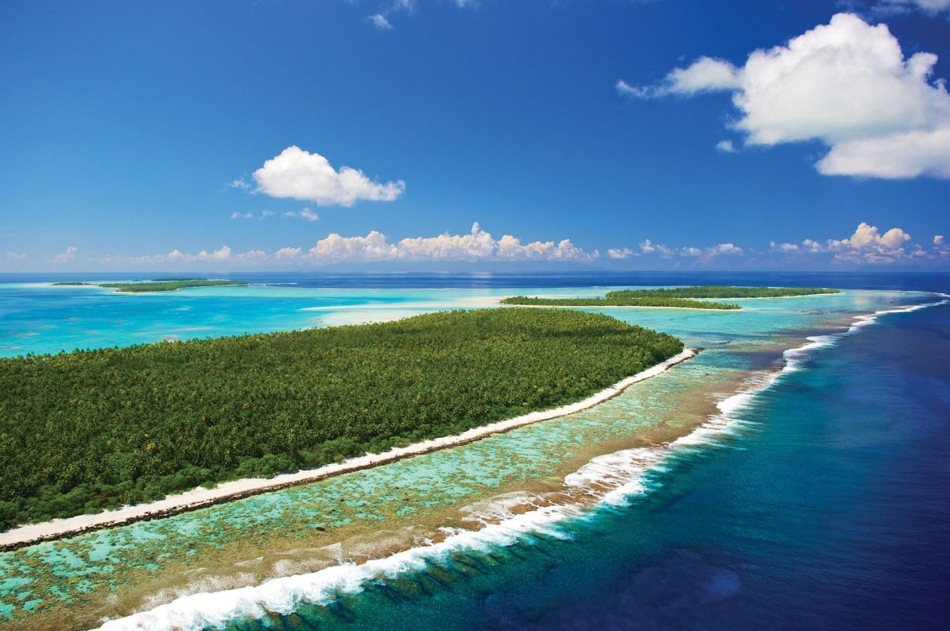 pacific beachcomber aerial view